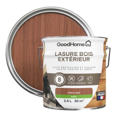 Lasure extérieure teck satin 8 ans GoodHome 2.5L