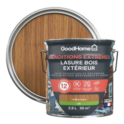 Lasure extérieure chêne doré satin 12 ans GoodHome 2.5L