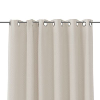 Rideau intérieur effet jacquard ethnique beige GoodHome L. 260 cm x l. 140 cm