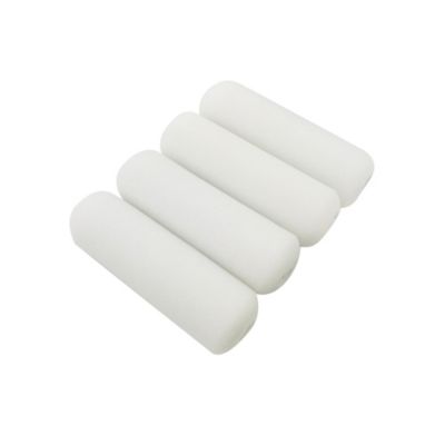 Lot 4 mini manchons laqueurs mousse boiserie et métal GoodHome 100mm