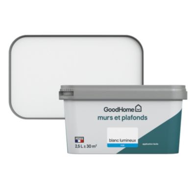 Peinture intérieur GoodHome blanc mat 2,5L