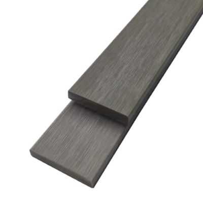 Profil de finition pour lame de terrasse composite décor gris GoodHome Neva