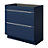 Meuble sous vasque à poser bleu nuit mat l.80 x H.82 x P.45 cm, GoodHome Imandra Meuble sous vasque à poser bleu nuit mat l.80 x H.82 x P.45 cm, GoodHome Imandra