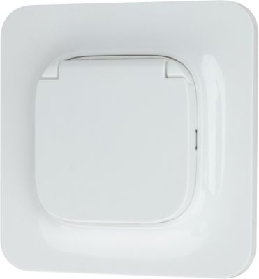 Prise avec terre étanche Jacobsen Kennet blanc complet