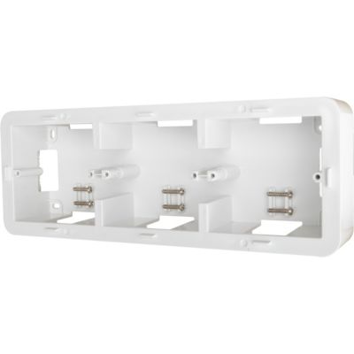 Cadre en saillie 3 postes Jacobsen Espen blanc