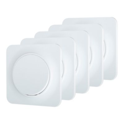 interrupteur Jacobsen Espen blanc composable, lot de 5