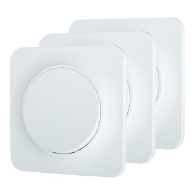 Interrupteur Jacobsen Espen blanc composable, lot de 3
