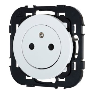 Prise avec terre affleurante Jacobsen Espen blanc à composer