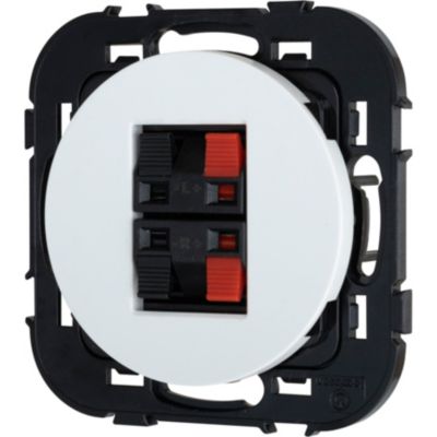 Prise haut-parleur Jacobsen Espen blanc à composer