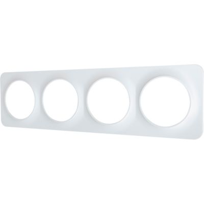 Plaque de finition quadruple Jacobsen Espen blanc