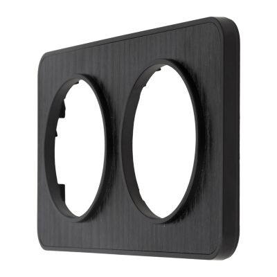 Plaque de finition double Jacobsen Espen bois noir