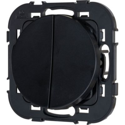 Double interrupteur Jacobsen Espen noir à composer