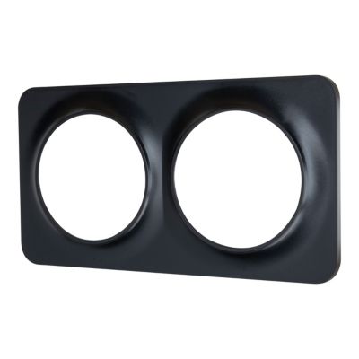 Plaque de finition double Jacobsen Espen noir