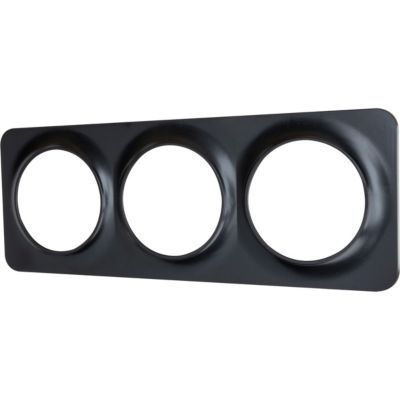 Plaque de finition triple Jacobsen Espen noir