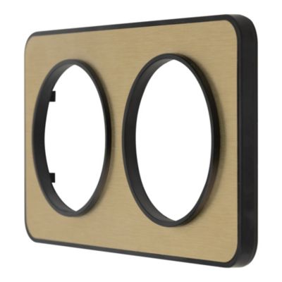 Plaque de finition double Jacobsen Espen or