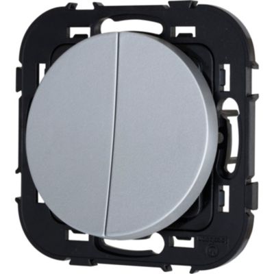 Double interrupteur Jacobsen Espen aluminium à composer