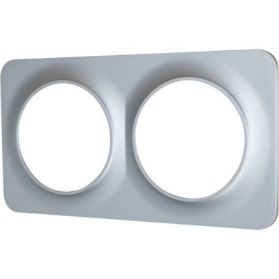 Plaque de finition double Jacobsen Espen argent