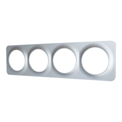 Plaque de finition quadruple Jacobsen Espen argent