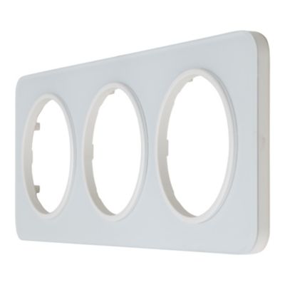 Plaque de finition triple Jacobsen Espen verre blanc