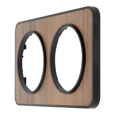 Plaque de finition double Jacobsen Espen noyer