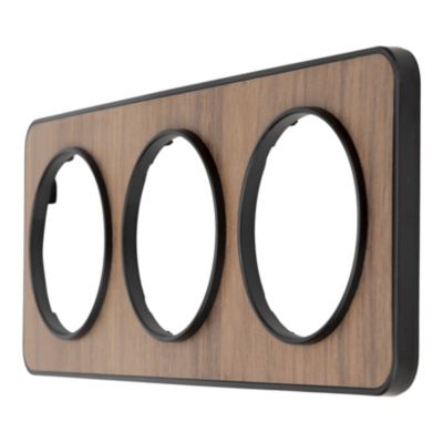 Plaque de finition triple Jacobsen Espen noyer