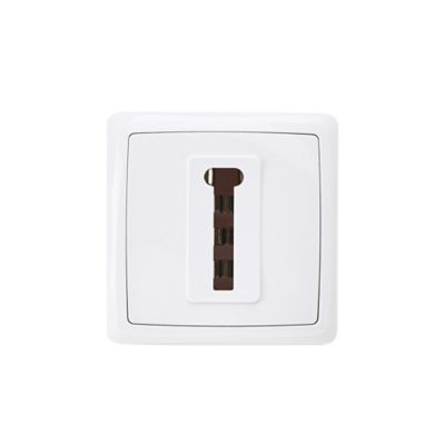 Prise de téléphone monobloc en saillie Jacobsen Sigurd blanc complet