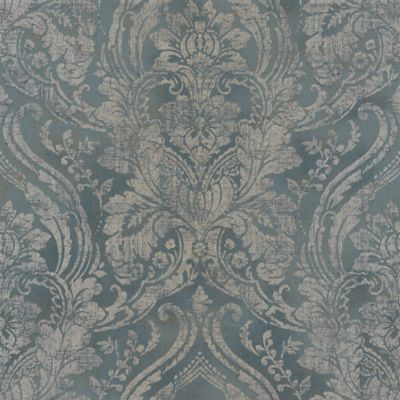 Papier peint Vinyle Intissé GoodHome Citre Sarcelle pâle