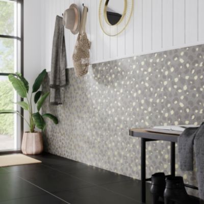 Papier peint Intissé GoodHome Goseni gris