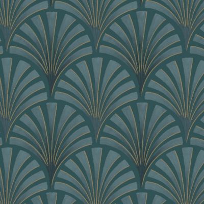 Papier peint Vinyle Intissé GoodHome Nenad vert