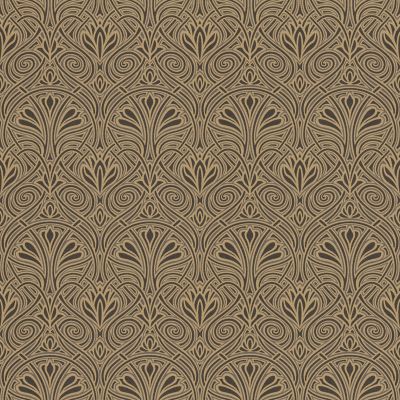 Papier peint Vinyle Intissé GoodHome Obol noir