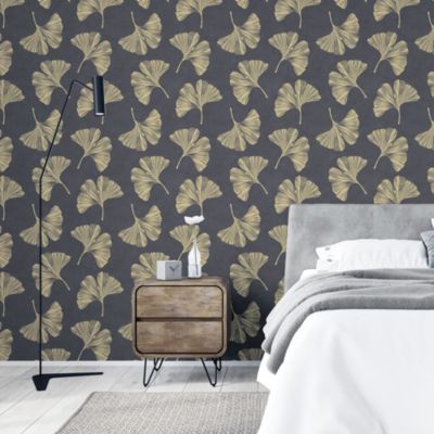 Papier peint Intissé GoodHome Selen gris