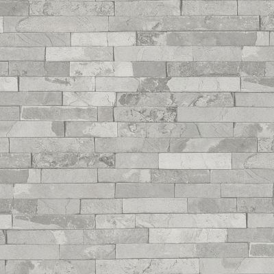 Papier peint Vinyle Intissé GoodHome Smara gris clair