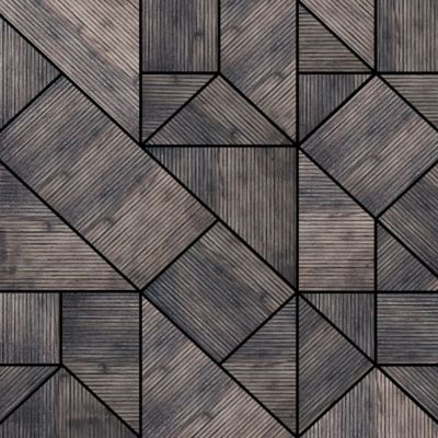 Papier peint panoramique Intissé GoodHome Tasi noir et gris 300 x 280 cm