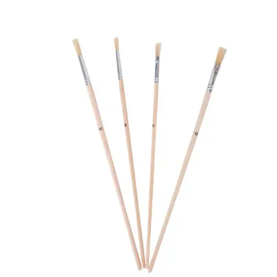 Lot 4 pinceaux artiste GoodHome 2 x n°6 + 2 x n°10