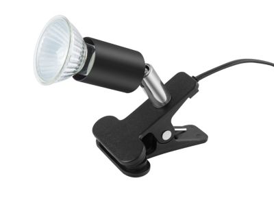 Spot pince GU10 7W Sasha noir l.8,5 x H.10 cm