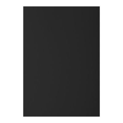 Porte de meuble de cuisine Stevia noir mat l. 50 cm x H. 72 cm GoodHome - Goodhome