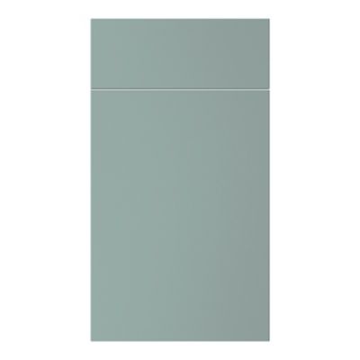 Façade de cuisine 1 porte et 1 tiroir Stevia vert mat l. 40 cm x H. 72 cm GoodHome - Goodhome