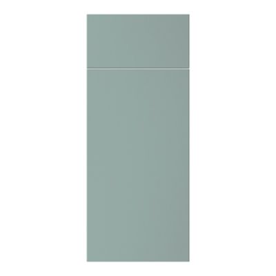 Façade de cuisine 1 porte et 1 tiroir Stevia vert mat l. 30 cm x H. 72 cm GoodHome - Goodhome