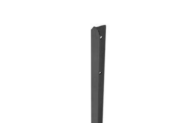 Poteau Grillage - Profilé en T - Coloris gris - l.30 mm x P.30 mm x H.1,45 m