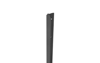 Poteau Grillage - Profilé en T - Coloris gris - l.30 mm x P.30 mm x H.2,00 m