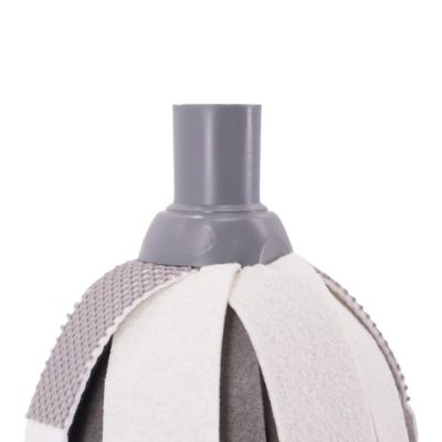 Balai serpillère à franges microfibre et plastique GoodHome blanc et bleu l.8 cm