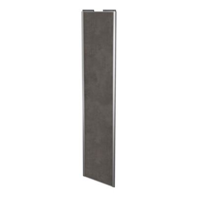 Porte de placard coulissante gris antique profil gris GoodHome Arius H. 248,5 x L. 62.2 cm + amortis