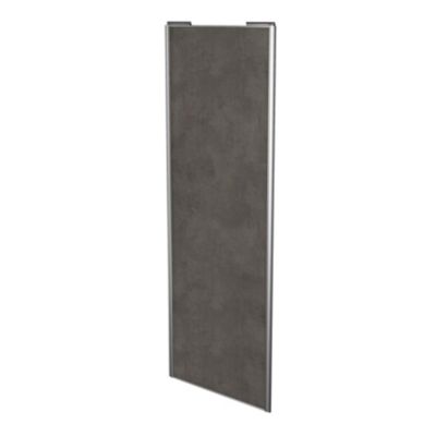 Porte de placard coulissante gris antique profil gris GoodHome Arius H. 248,5 x L. 92.2 cm + amortis
