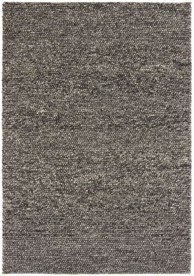 Tapis tissé main Laine L. 160 x l. 230 x ep. 1 cm gris GoodHome