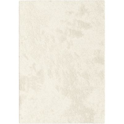 Tapis broussailleux Manzo GoodHome blanc cassé L.170 x L.120 cm