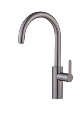 Mitigeur de cuisine effet titane brossé GoodHome Zanthe - Goodhome