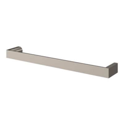 Poignée de meuble Droit GoodHome Dotz effet nickel satin gris l.169mm x l.12mm x H. 27mm entraxe 160