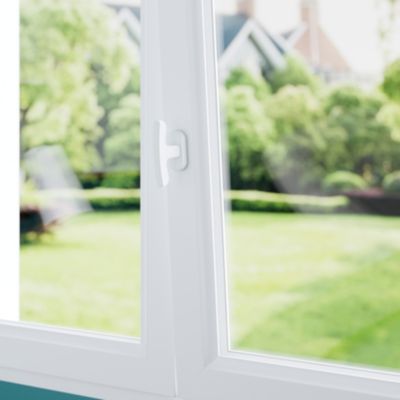 Poignée de fenêtre Irvil GoodHome blanc mat L.104.5 mm