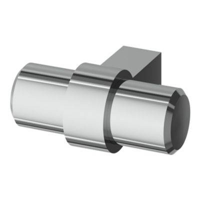 Bouton de meuble en T Kerver GoodHome effet chromé Ø4 x l.1,8 x h. 3.4 cm