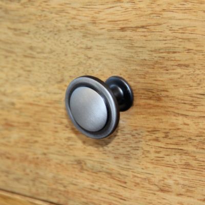 Bouton de meuble arrondi Kilhog GoodHome étain gris Ø3,1 cm